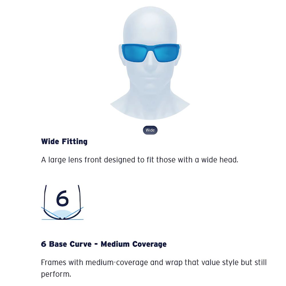 COSTA Polarized Sunglasses KING TIDE 6 Black Pearl Frame/580G Blue Mirror Lenses - Image 11
