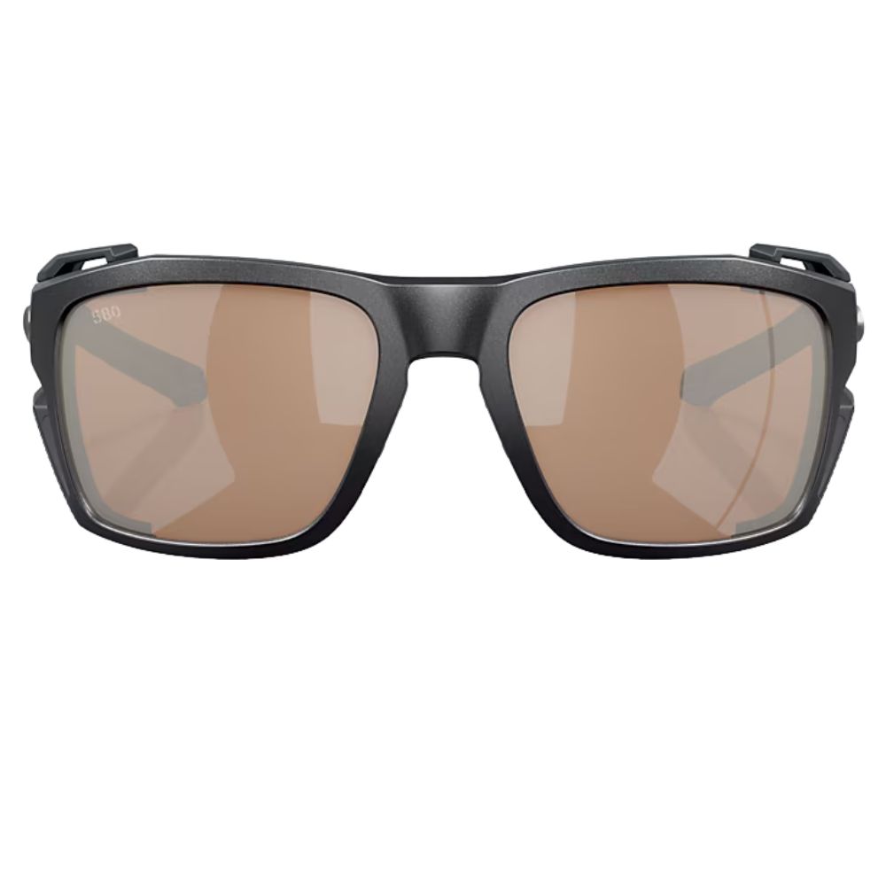 COSTA Polarized Sunglasses KING TIDE 8 Black Pearl Frame/580G Copper Silver Mirror Lenses - Image 3