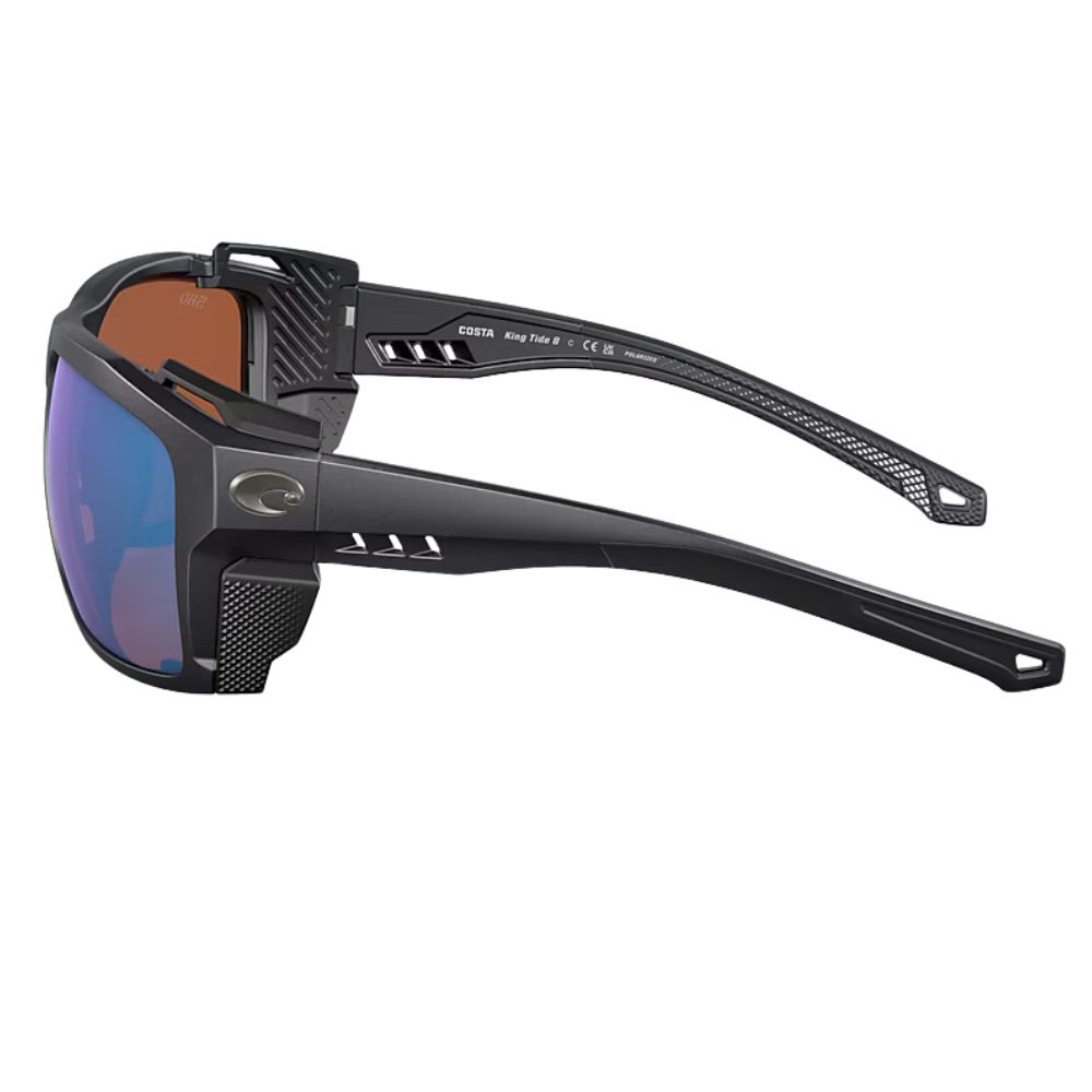 COSTA Polarized Sunglasses KING TIDE 8 Black Pearl Frame/580G Green Mirror Lenses - Image 4