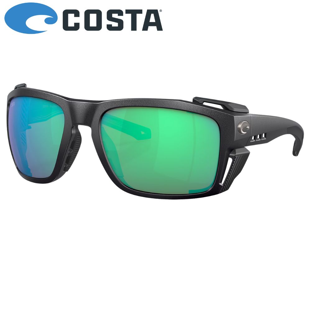 COSTA Polarized Sunglasses KING TIDE 8 Black Pearl Frame/580G Green Mirror Lenses