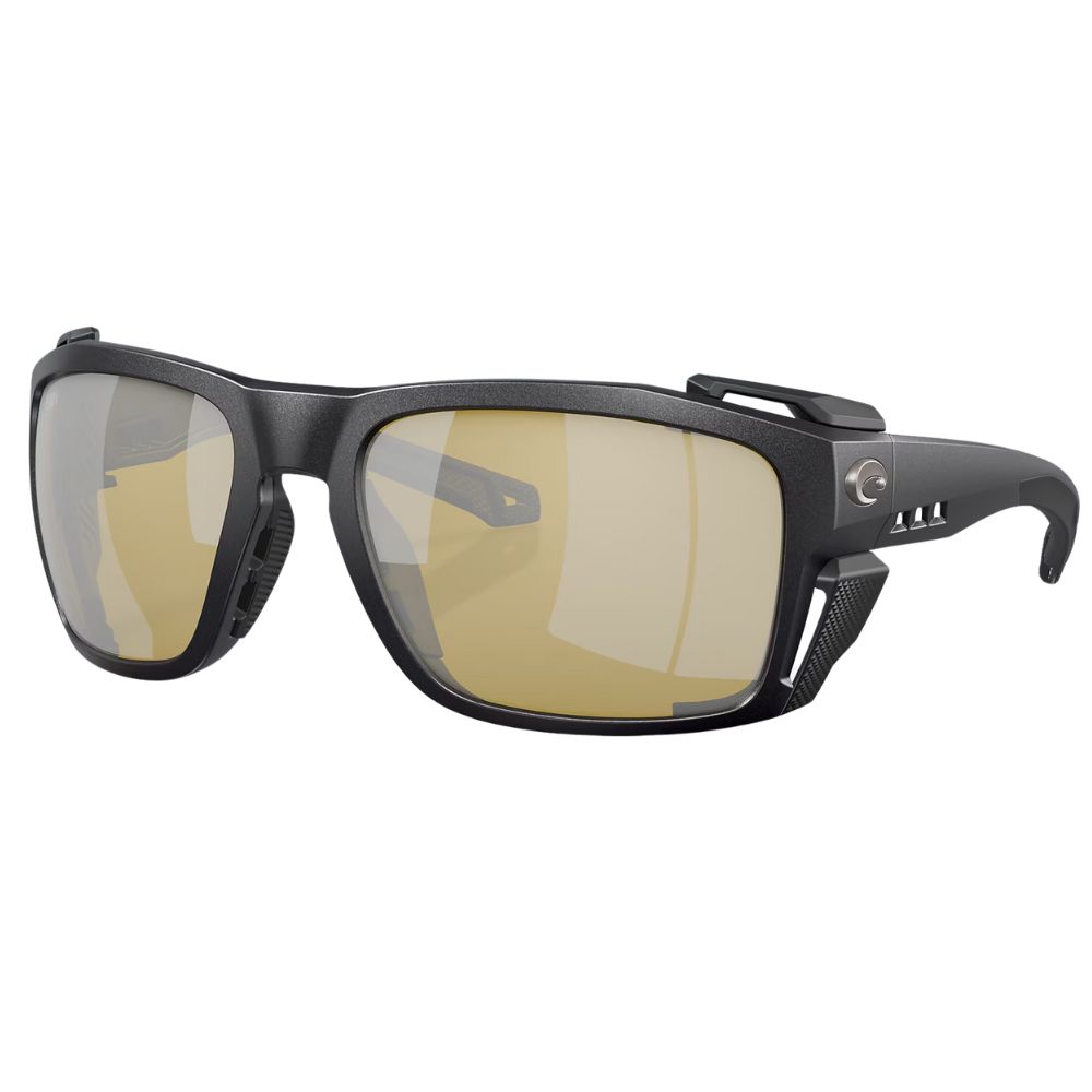 COSTA Polarized Sunglasses KING TIDE 8 Black Pearl Frame/580G Sunrise Silver Mirror Lenses - Image 2