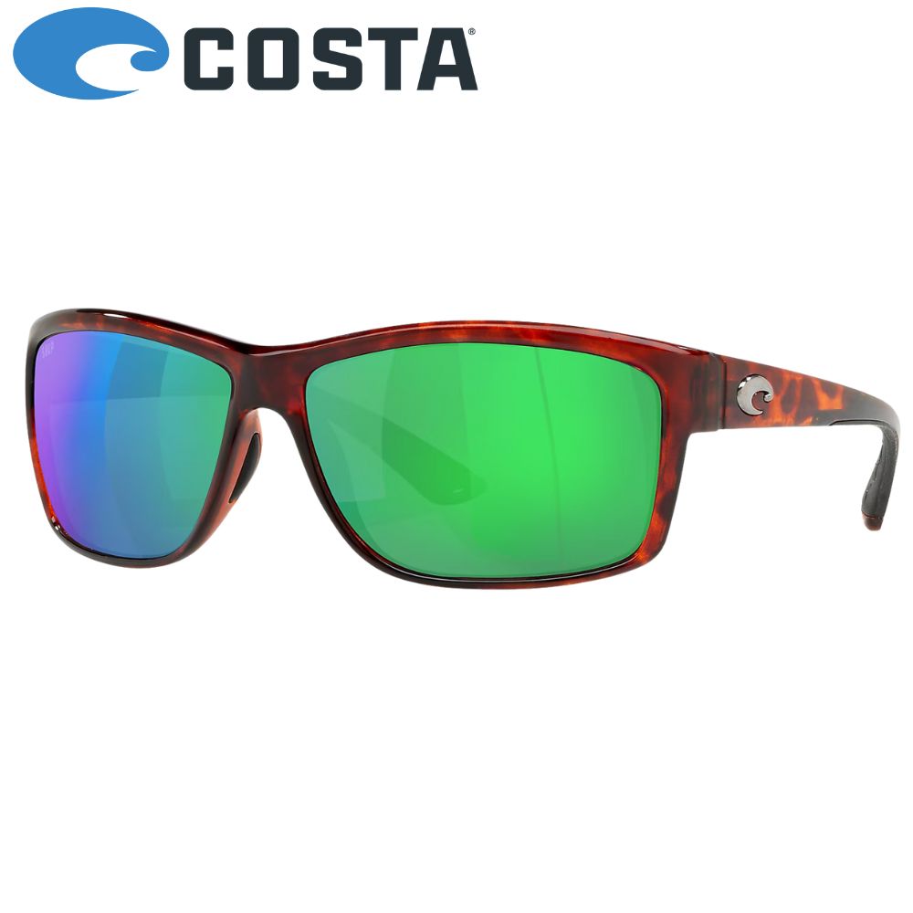 COSTA Polarized Sunglasses MAG BAY Tortoise Frame/580P Green Mirror Lenses