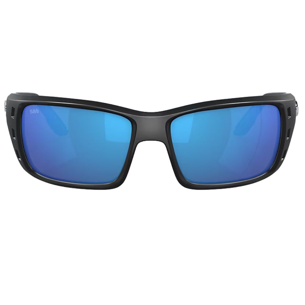 COSTA Polarized Sunglasses PERMIT Matte Black Frame/580G Blue Mirror Lenses - Image 3