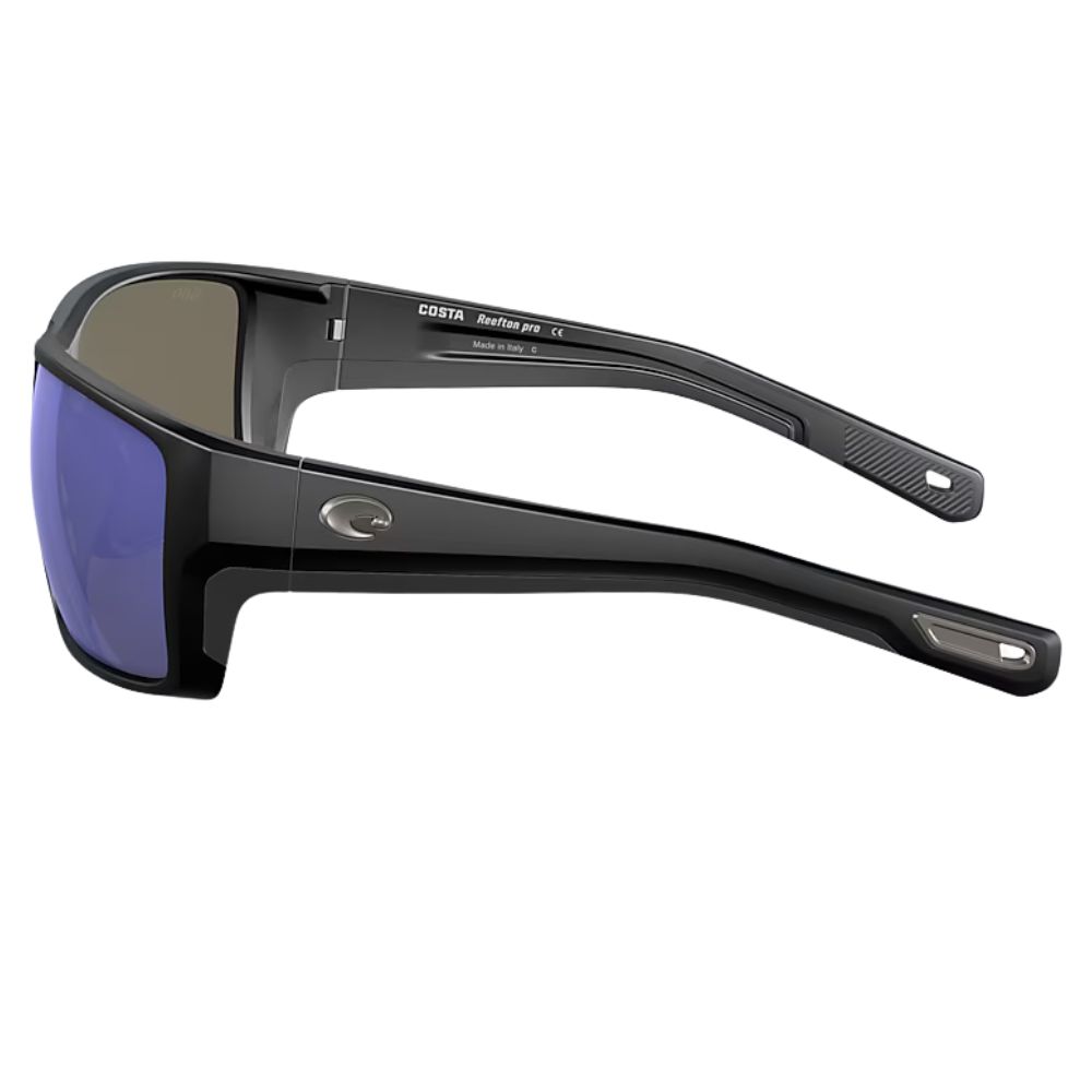 COSTA Polarized Sunglasses REEFTON PRO Matte Black Frame/580G Blue Mirror Lenses - Image 4