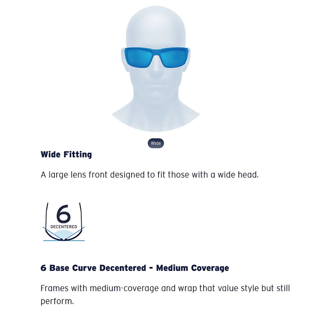 COSTA Polarized Sunglasses RINCON II Deep Water Camo Frame/580G Blue Mirror Lenses - Image 9