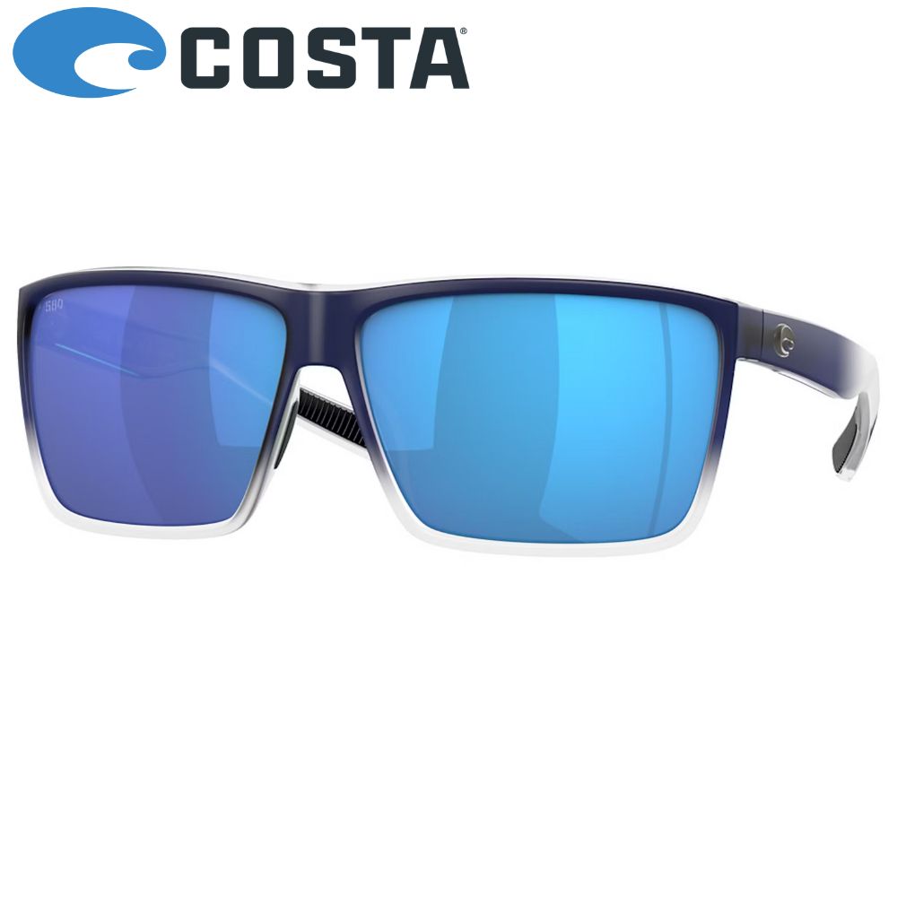 COSTA Polarized Sunglasses RINCON Matte Deep Blue Fade Frame/580G Blue Mirror Lenses