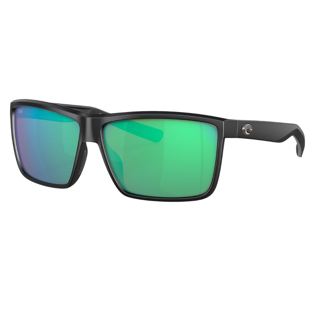 COSTA Polarized Sunglasses RINCONCITO Matte Black Frame/580G Green Mirror Lenses - Image 2