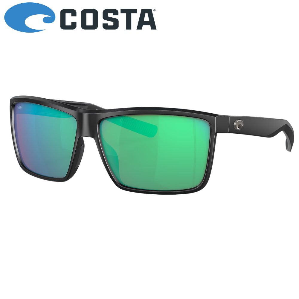 COSTA Polarized Sunglasses RINCONCITO Matte Black Frame/580G Green Mirror Lenses