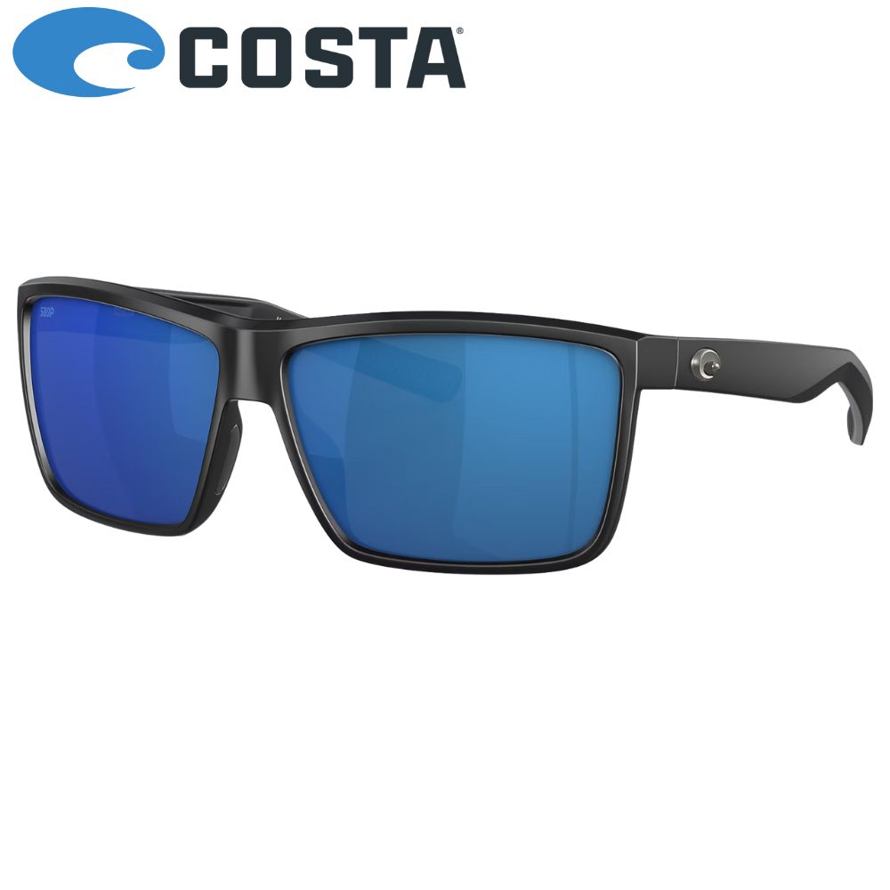 COSTA Polarized Sunglasses RINCONCITO Matte Black Frame/580P Blue Mirror Lenses