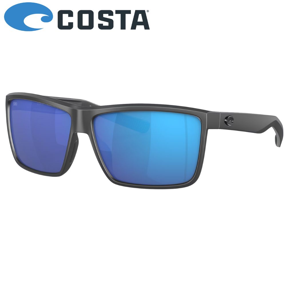 COSTA Polarized Sunglasses RINCONCITO Matte Gray Frame/580G Blue Mirror Lenses