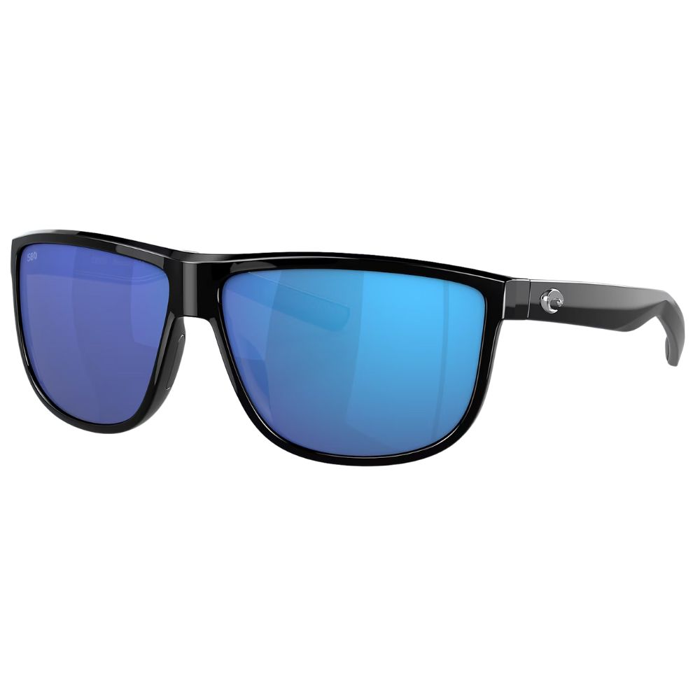COSTA Polarized Sunglasses RINCONDO Shiny Black Frame/580G Blue Mirror Lenses - Image 2