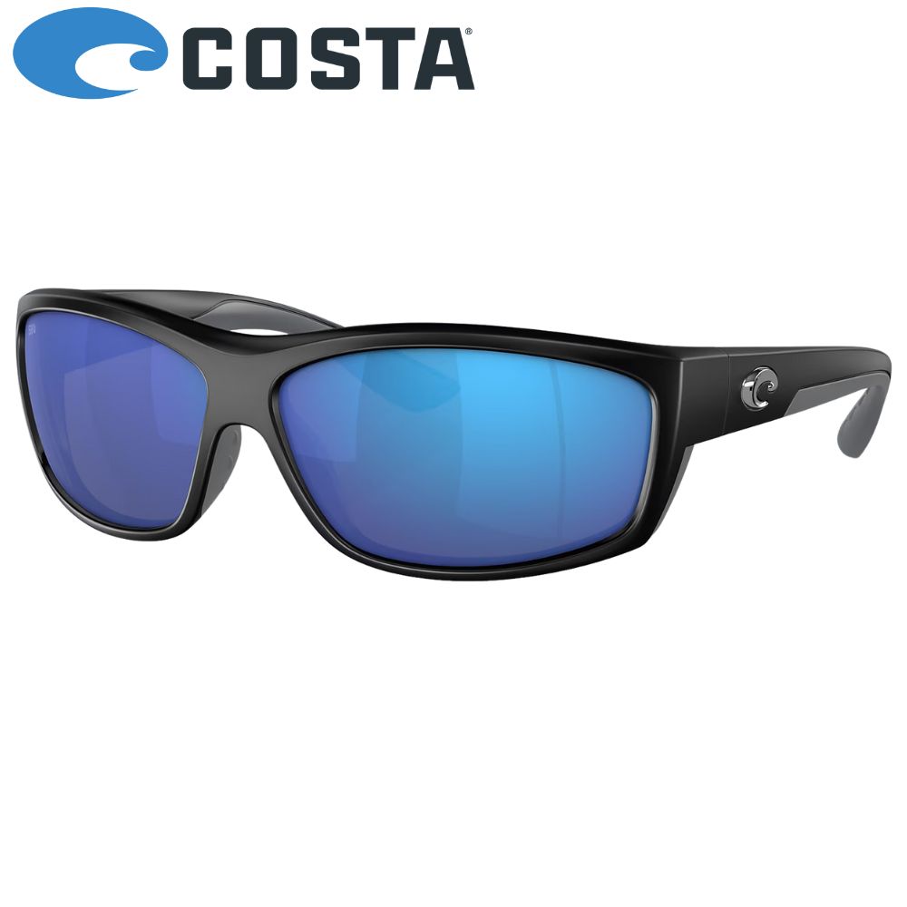 COSTA Polarized Sunglasses SALTBREAK Matte Black Frame/580G Blue Mirror Lenses