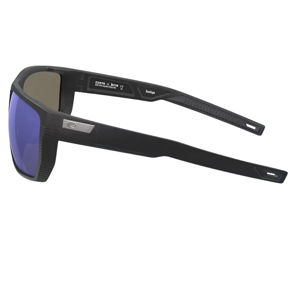 COSTA Polarized Sunglasses SANTIAGO Net Black Frame/580G Blue Mirror Lenses - Image 4