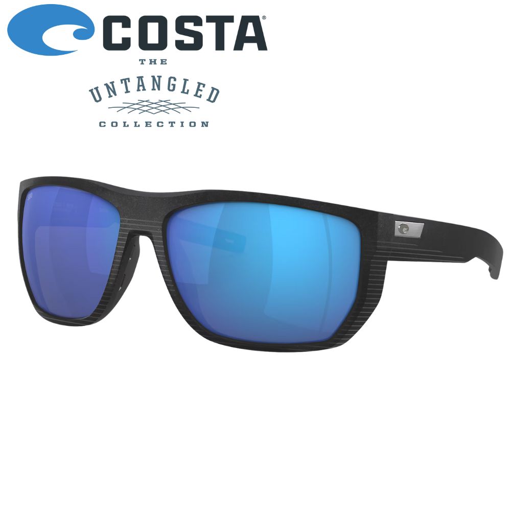 COSTA Polarized Sunglasses SANTIAGO Net Black Frame/580G Blue Mirror Lenses