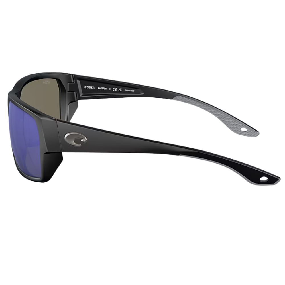 COSTA Polarized Sunglasses TAILFIN Matte Black Frame/580G Blue Mirror Lenses/Size M) - Image 4