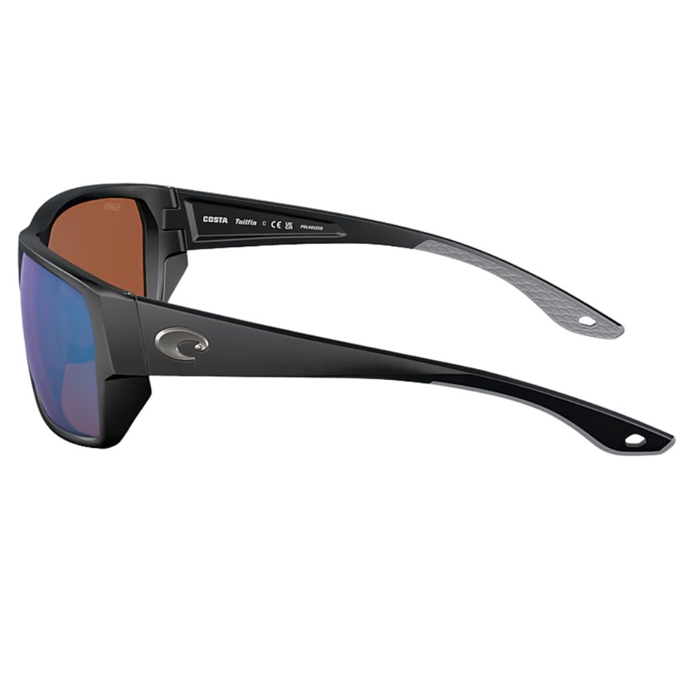 COSTA Polarized Sunglasses TAILFIN Matte Black Frame/580G Green Mirror Lenses/Size S - Image 4