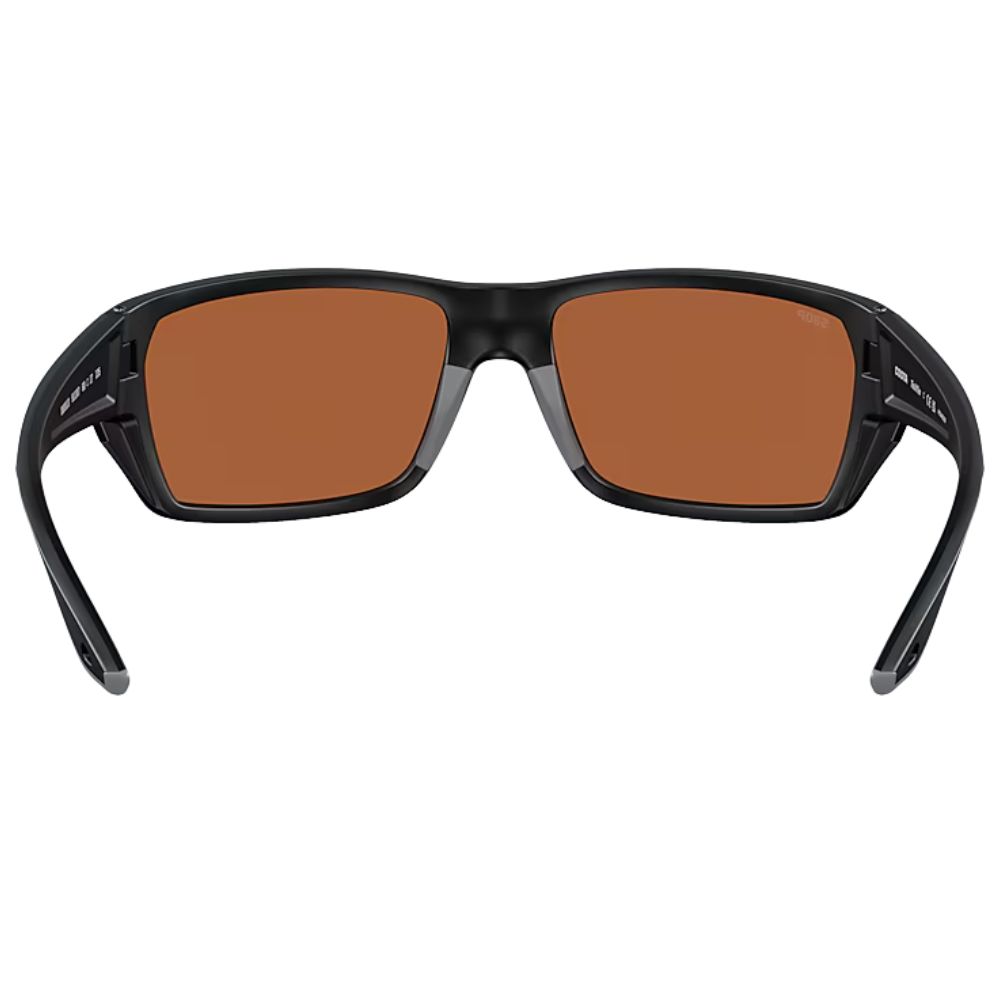 COSTA Polarized Sunglasses FINLET Matte Black Frame/580P Green Mirror Lenses - Image 6