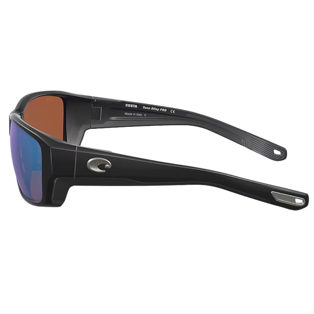 COSTA Polarized Sunglasses TUNA ALLEY PRO Matte Black Frame/580G Green Mirror Lenses - Image 4
