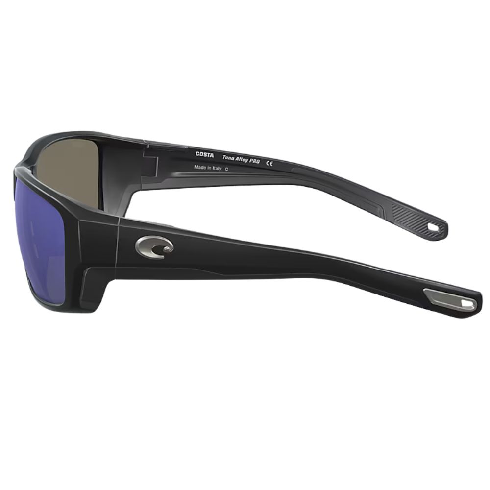 COSTA Polarized Sunglasses TUNA ALLEY PRO Matte Black Frame/580G Blue Mirror Lenses - Image 4