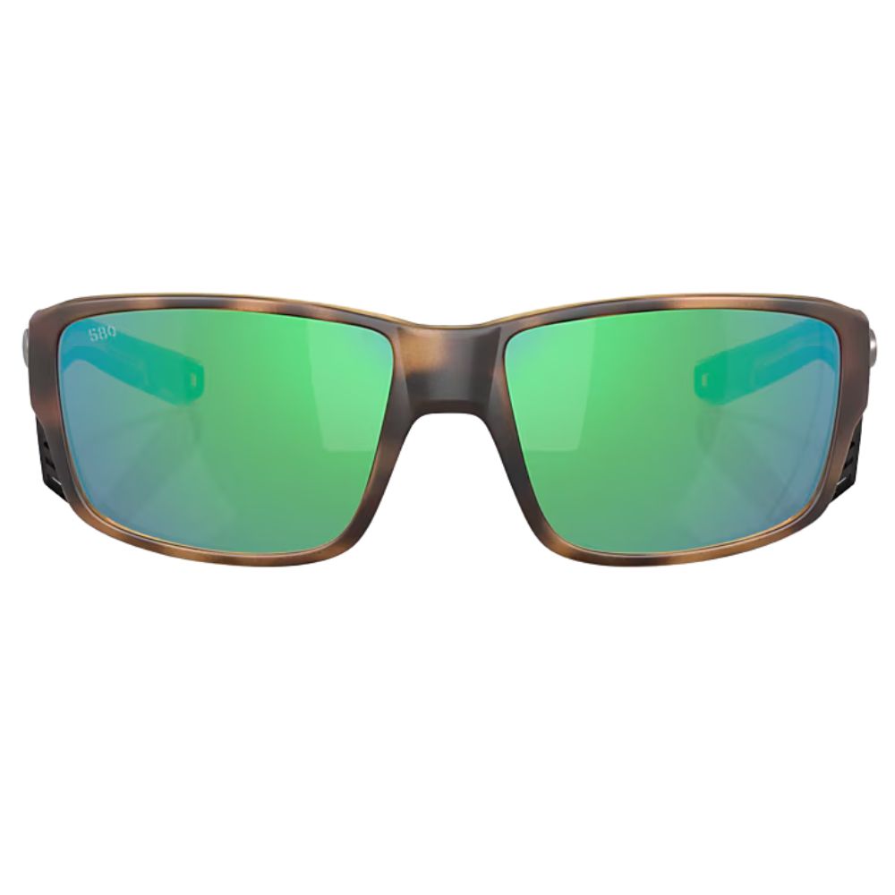 COSTA Polarized Sunglasses TUNA ALLEY PRO Matte Tortoise Frame/580G Green Mirror Lenses - Image 3