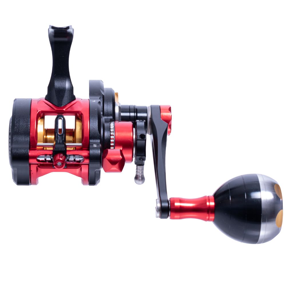 JIGGING MASTER Gangster Micro Underhead Lefthanded Reel BK/GD/RD - Image 3
