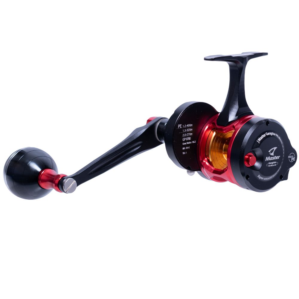 JIGGING MASTER Gangster Micro Underhead Lefthanded Reel BK/GD/RD - Image 4