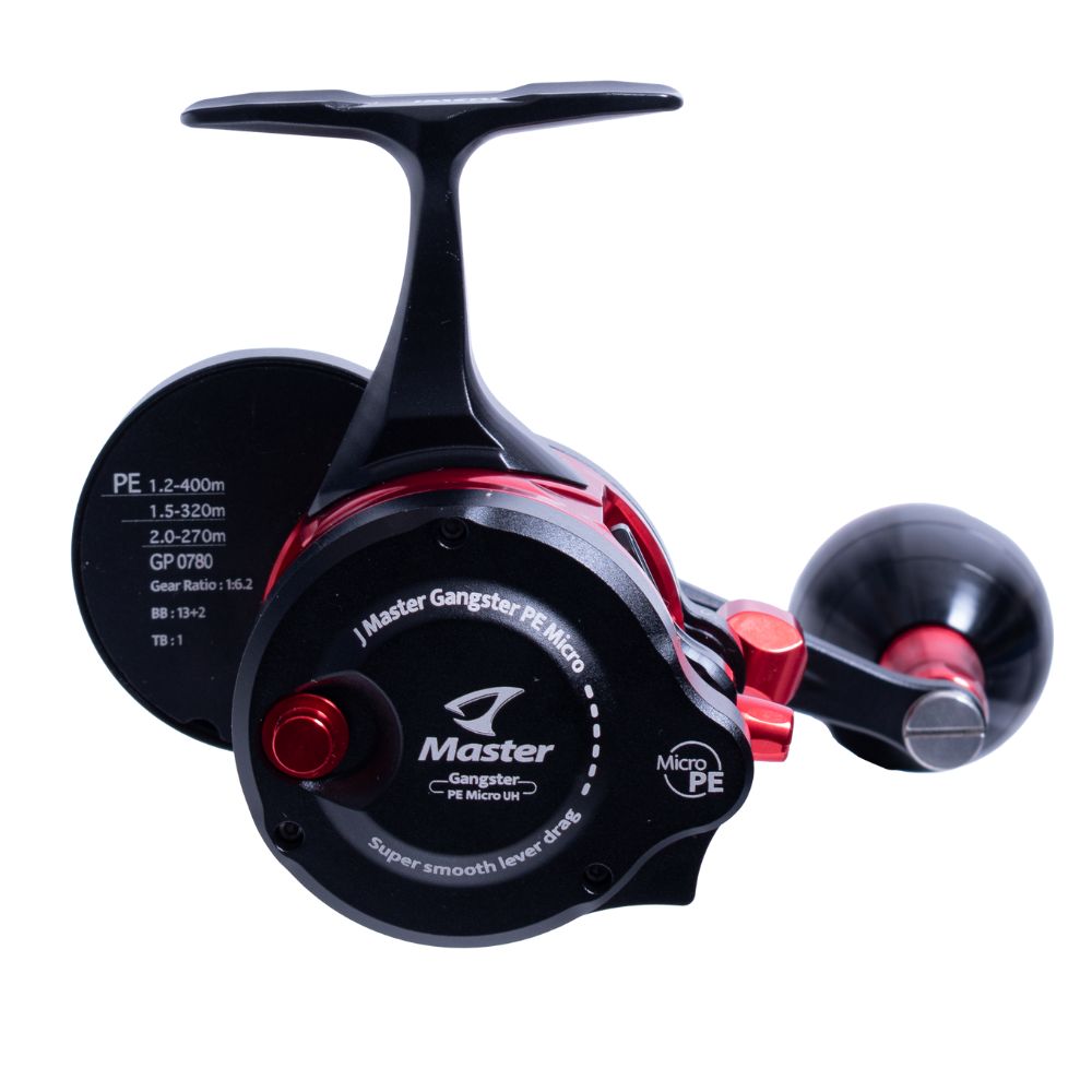 JIGGING MASTER Gangster Micro Underhead Lefthanded Reel BK/GD/RD - Image 5