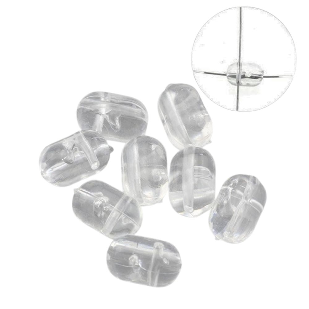 VERCELLI Bottom & Surf Fishing Hard Oval Cross Hole Beads – BVPH3 - Image 3