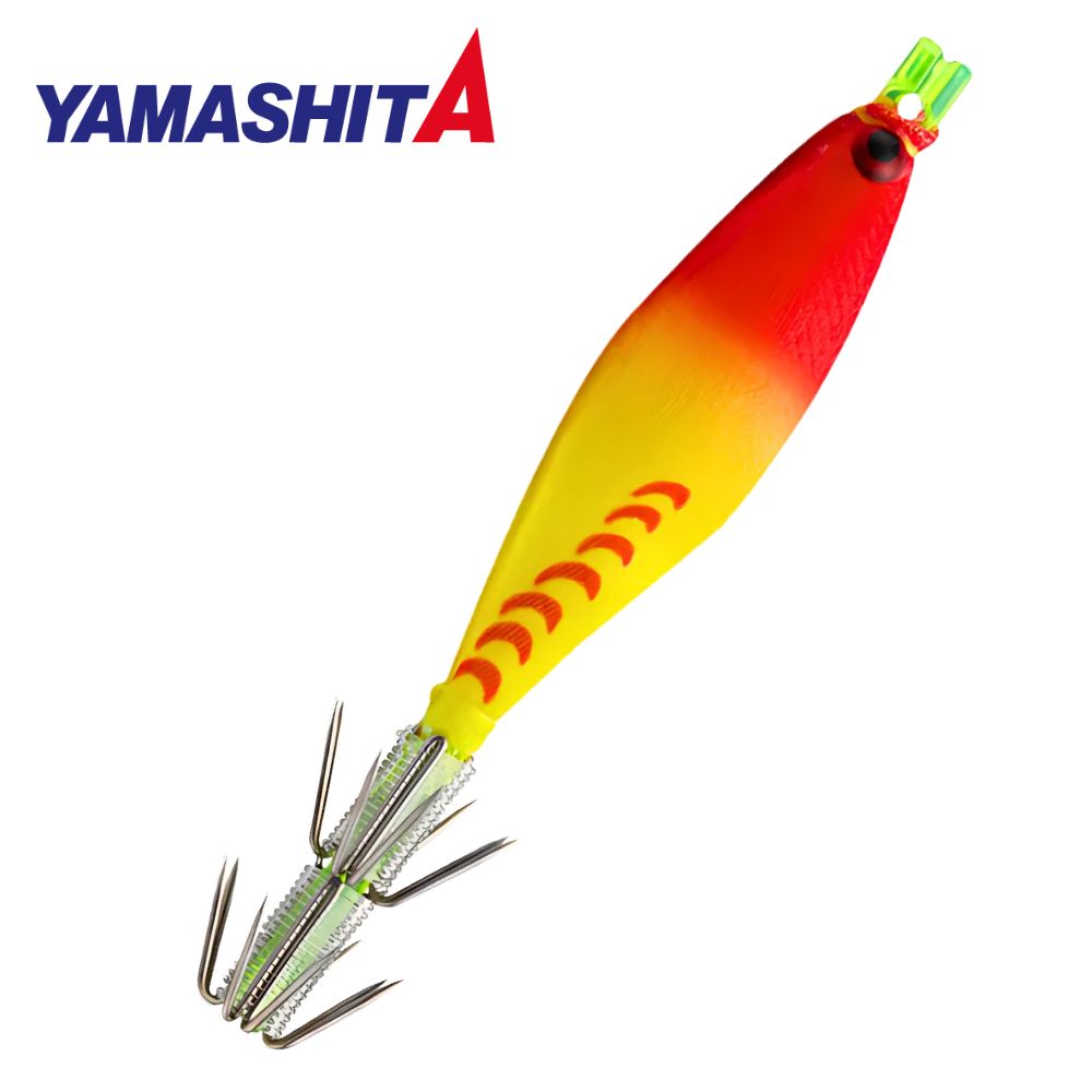 YAMASHITA Squid Fishing Warm Jacket Soft Lure SQUISH 7-2 003 AY/Glow