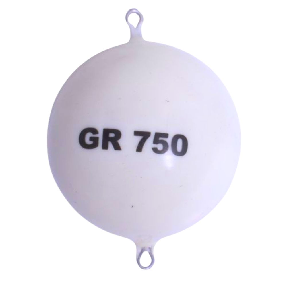 M2 FISHING Double-Hook Fluorescent Plastic-Coated SPHERICAL LEAD – White Glow - Image 2
