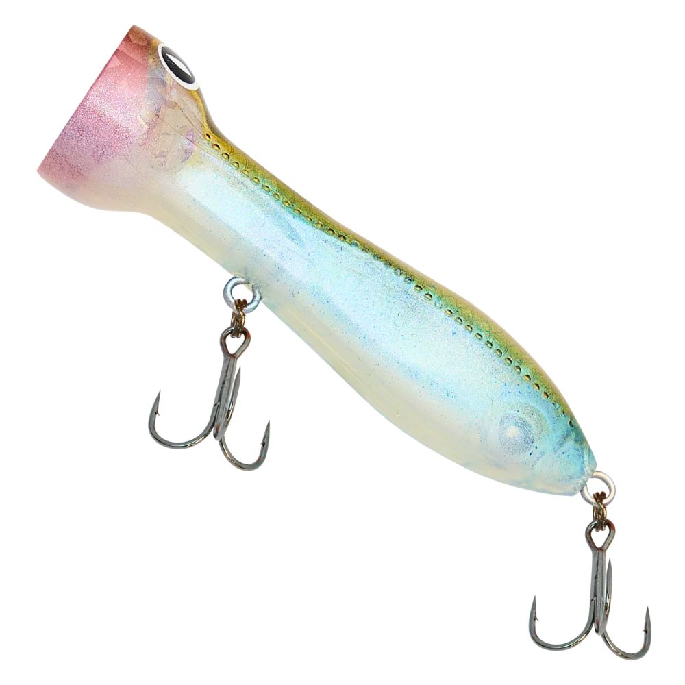 NOMAD DESIGN Micro Popper Lure CHUG NORRIS 50 Aqua Ghost - Image 2