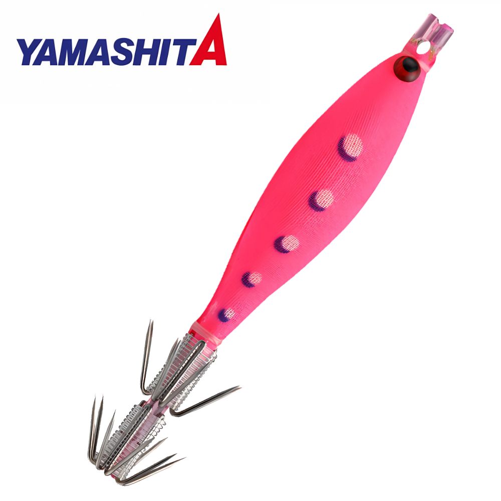 YAMASHITA Squid Fishing Warm Jacket Soft Lure SQUISH 7-2 008 DP/Pink