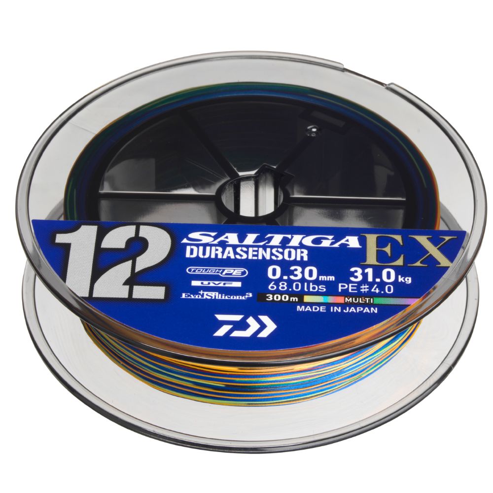DAIWA 12-Strand Braid Line UVF SALTIGA DURASENSOR X12EX+Si3 300m/Multicolor - Image 2