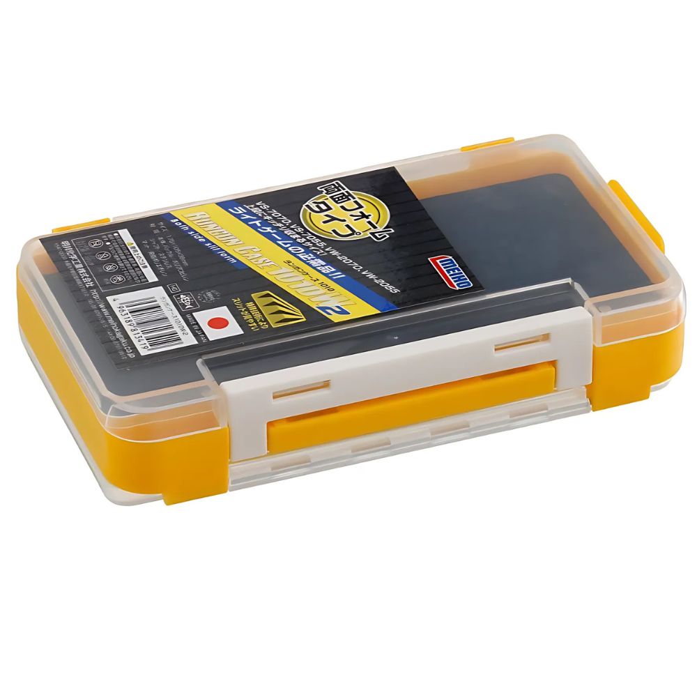 MEIHO Fishing Tackle Run Gun Case 1010W-2 Yellow