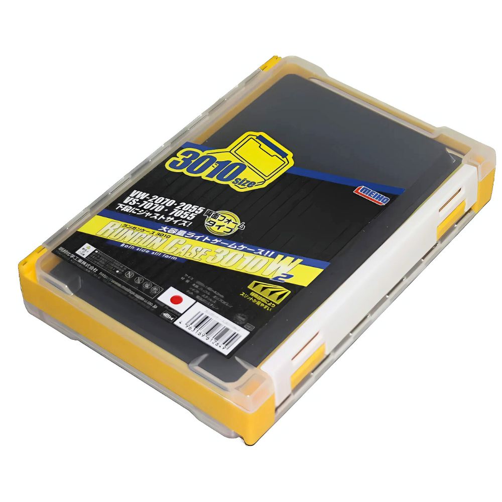 MEIHO Fishing Tackle Run Gun Case 3010W-2 Yellow