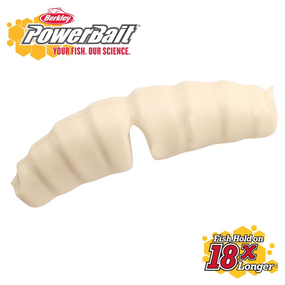 BERKLEY PowerBait Ultra Light Fishing Scented Soft Bait Lure ACTION WAXY 20mm/18pcs