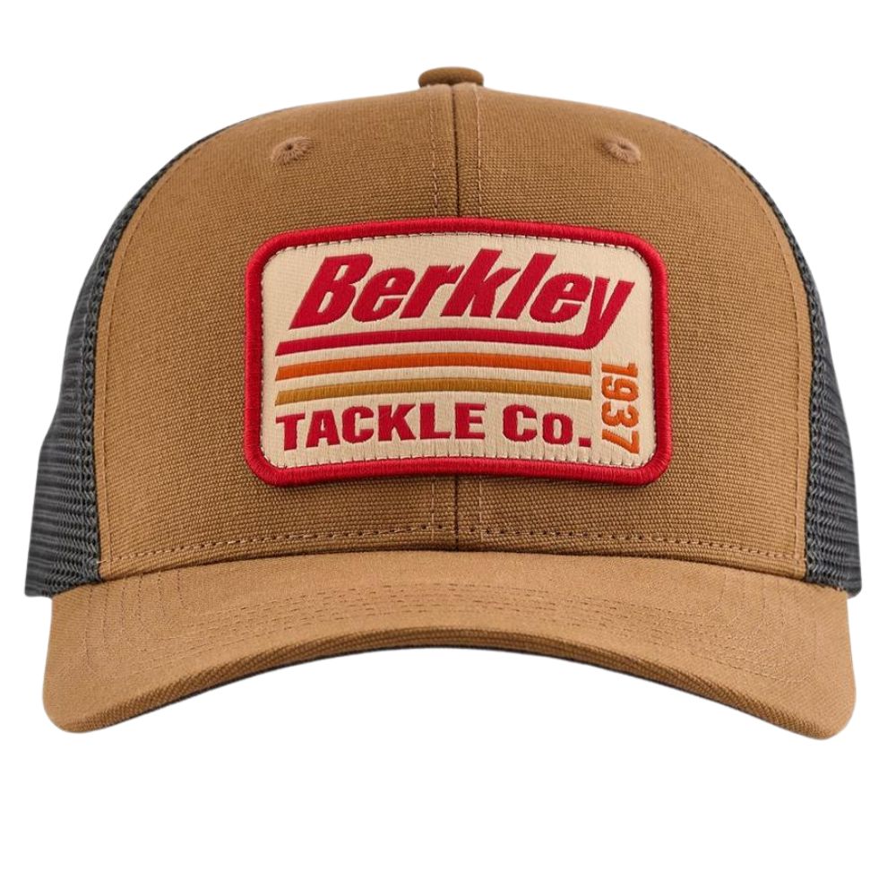 BERKLEY Fishing Headwear STRIPER TRUCKER CAP Brown Charcoal - Image 2