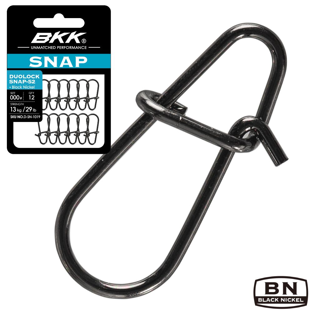 BKK Extra Strong Stainless Steel Black-Nickel DUOLOCK SNAP-52