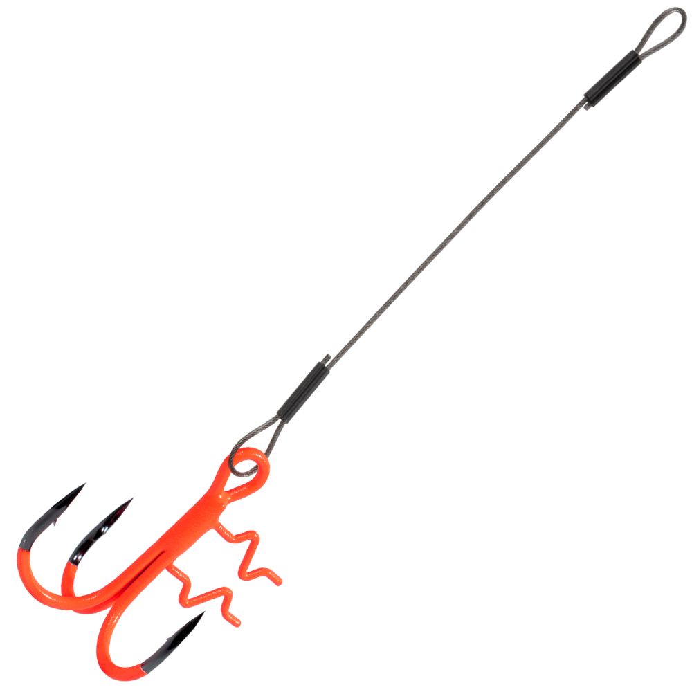 BKK Pike Fishing READY STINGER Rig ASSIST SPEAR STINGER HD-7X7 WIRE UVO - Image 2