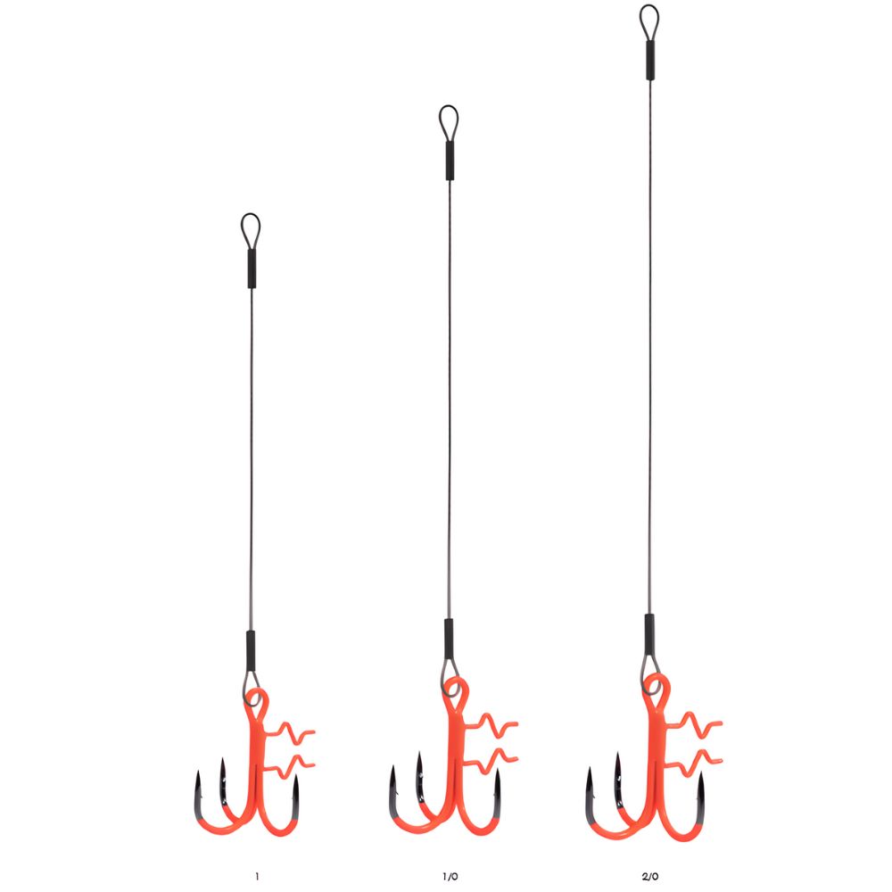 BKK Pike Fishing READY STINGER Rig ASSIST SPEAR STINGER HD-7X7 WIRE UVO - Image 3