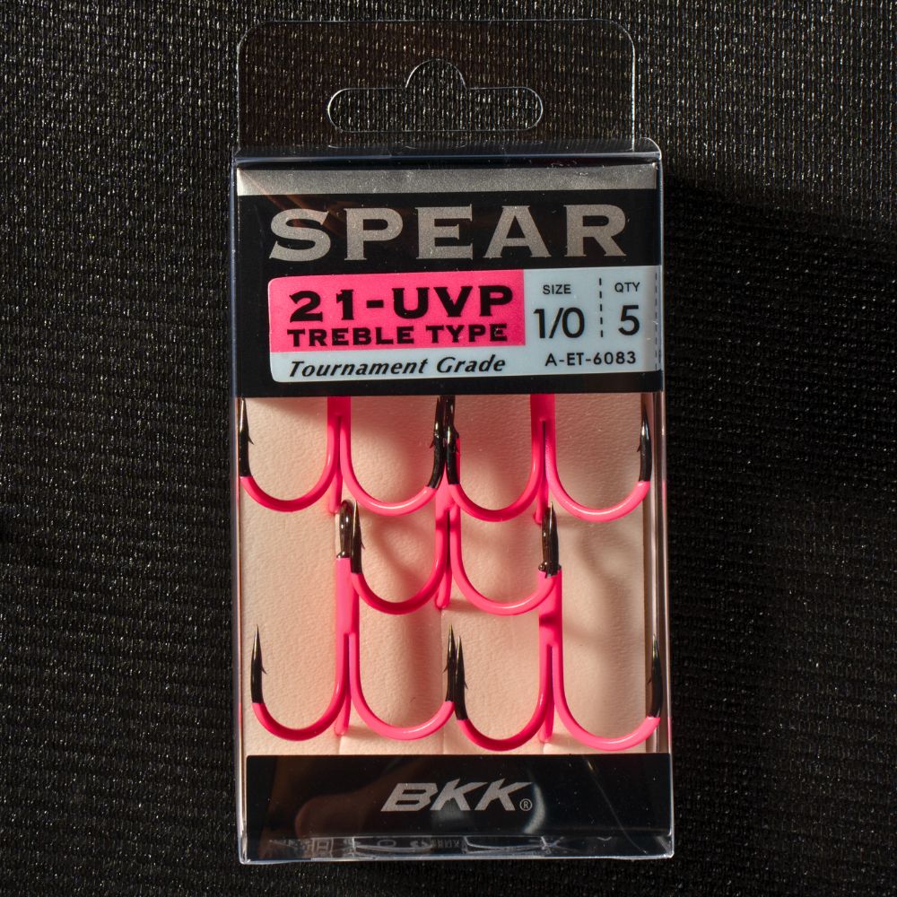 BKK Tournament Grade UV Coated Treble Lure Hook SPEAR-21 UVP - Image 5