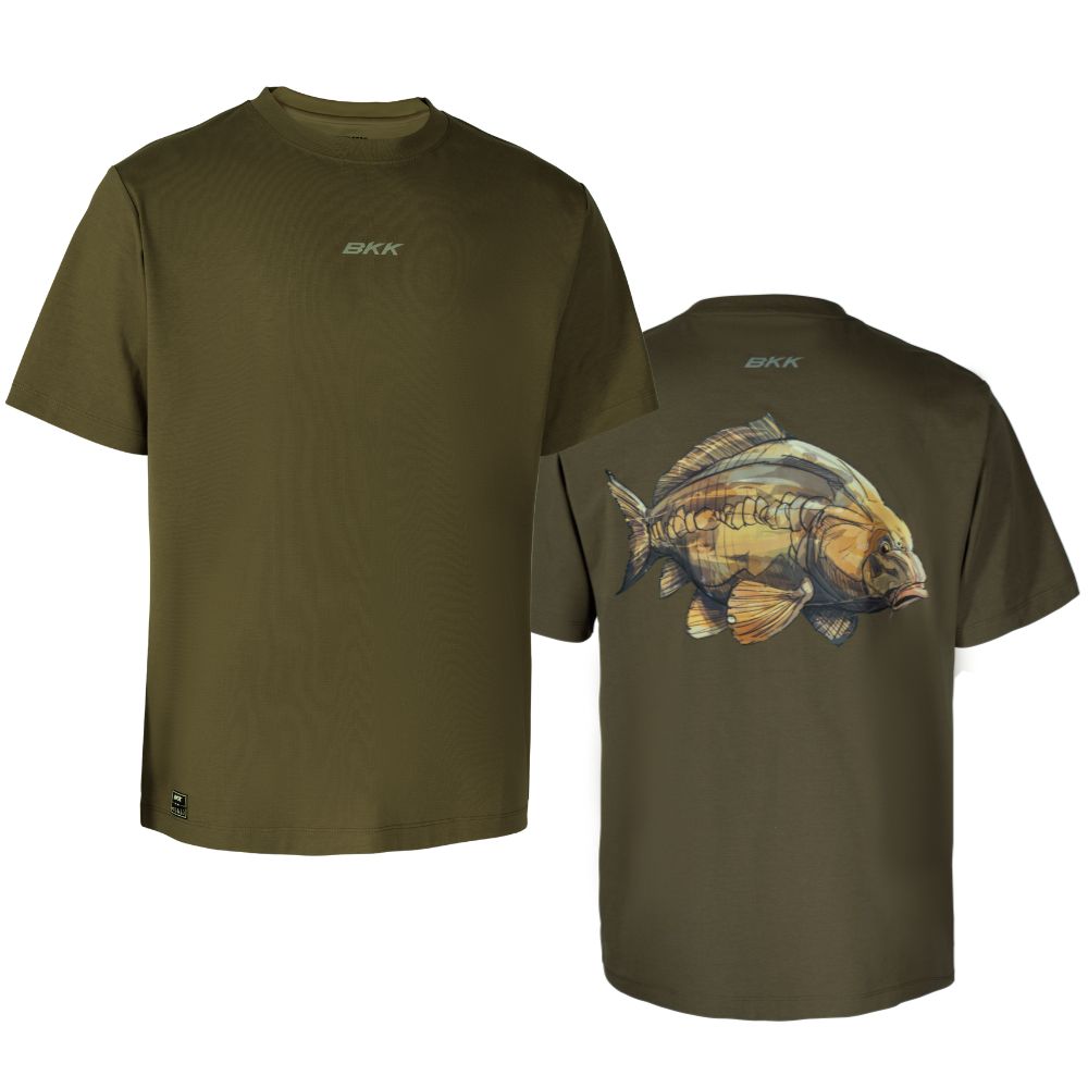 BKK Short Sleeve Casual T-Shirt CARP Green