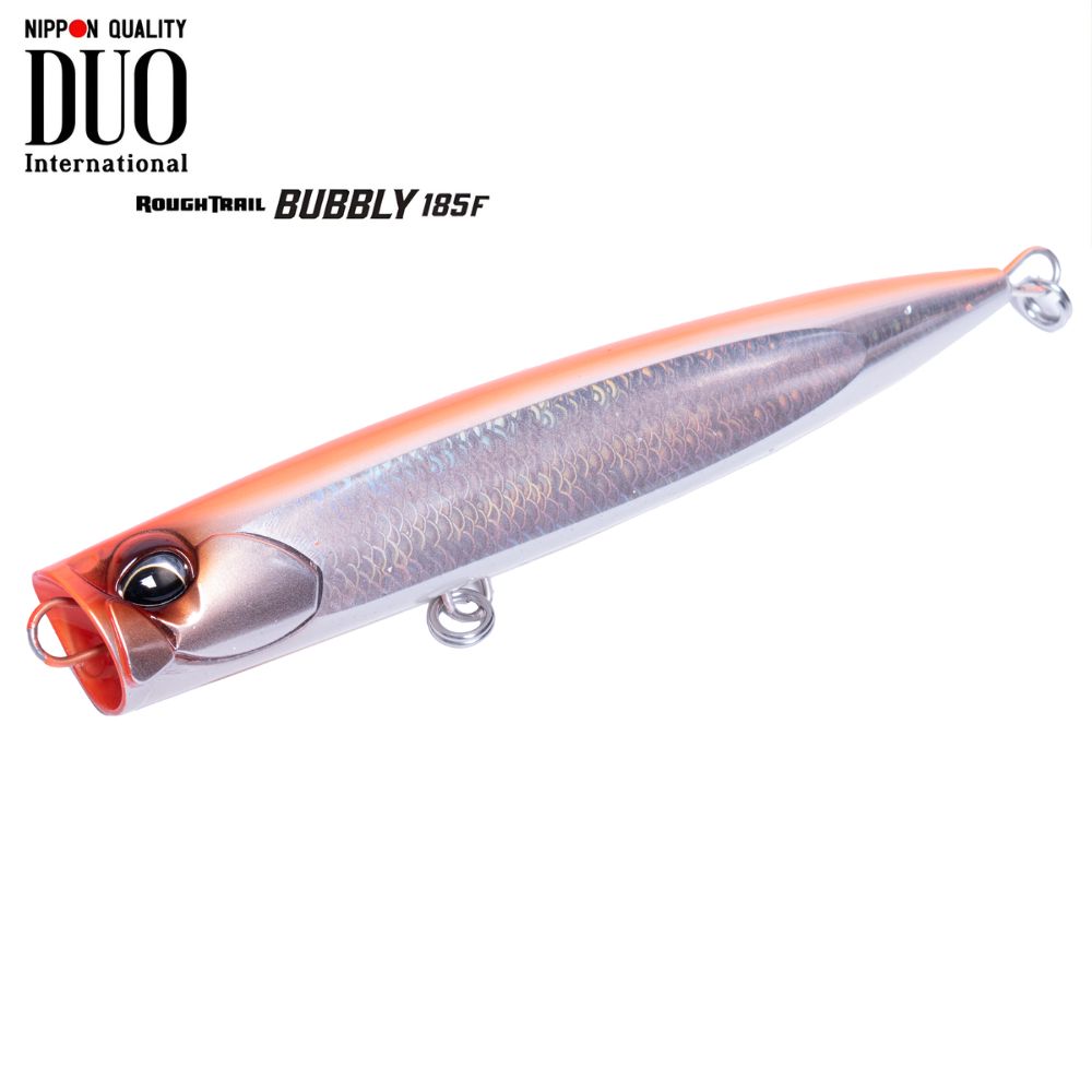DUO Offshore Casting Floating Slim Popper Lure BUBBLY 185F CYA0865 Sight Orange GB