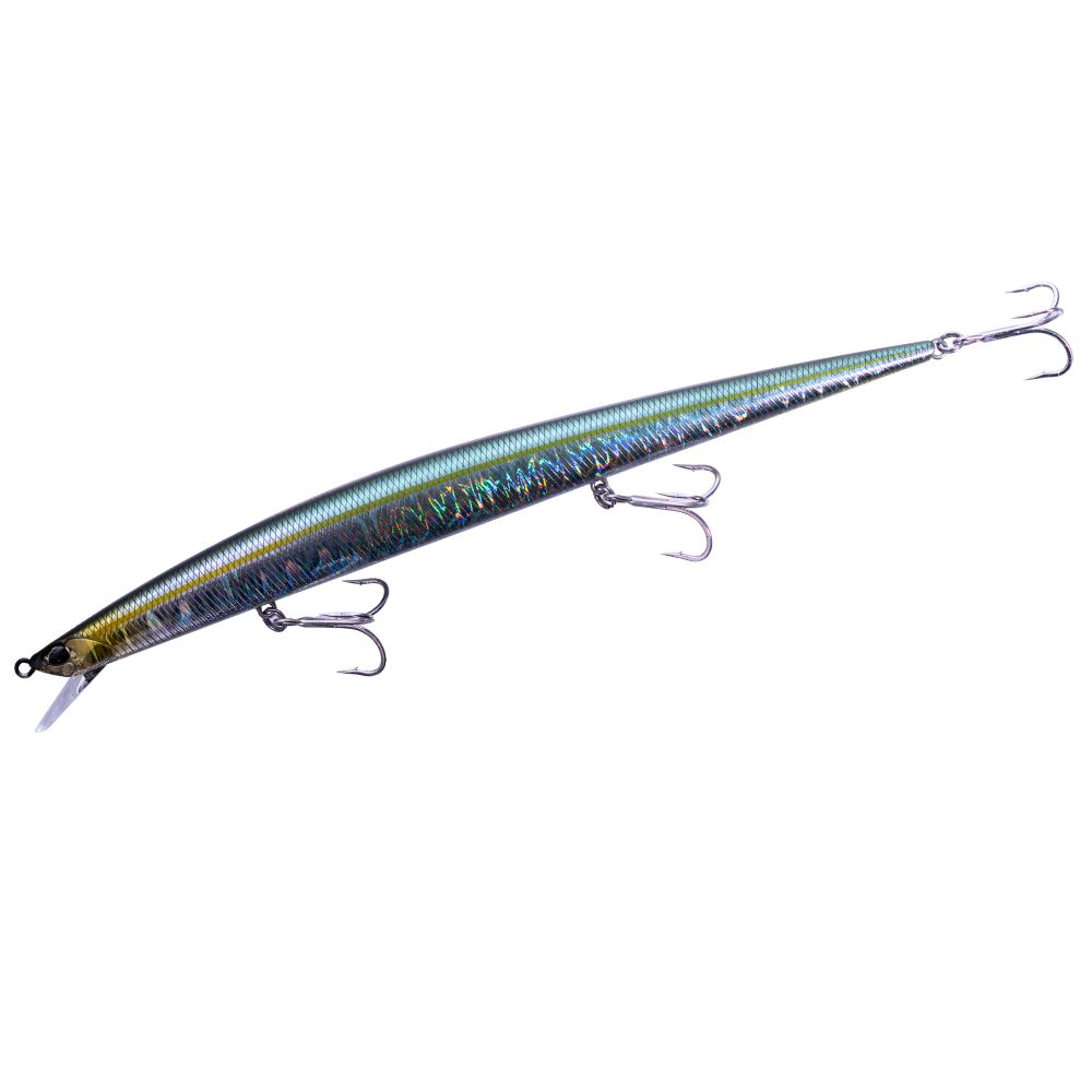 DUO Ultimate Long Minnow Sinking Lure TIDE MINNOW SLIM FLYER 200 CPA0057 Inada Verde - Image 2