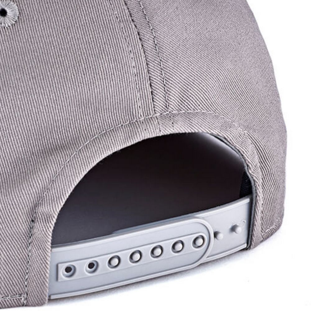 JACKSON Fishing Headwear 100% Cotton FLAT VISOR CAP Gray - Image 3