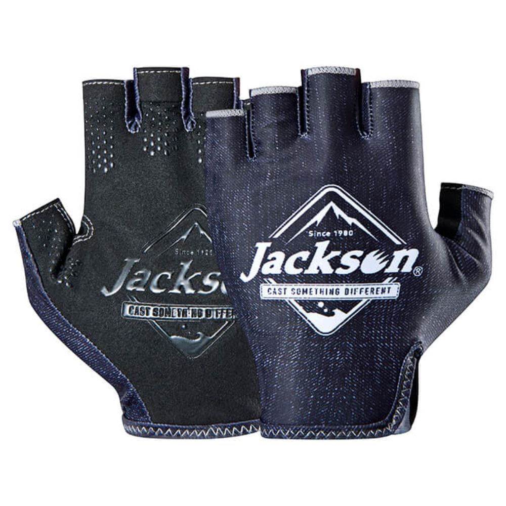 JACKSON Fishing Sun Protect Gloves 2025 Black Denim