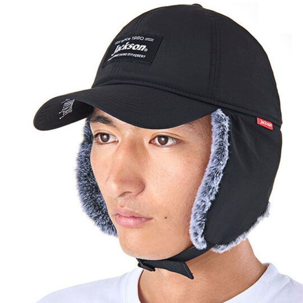 JACKSON Cold-Wheather Water-Reppelent Headwear WINTER CAP Black - Image 5