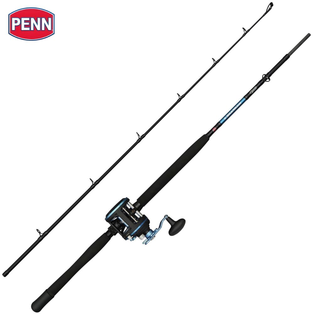 PENN All-Round Boat Fishing Rod-Level Wind Reel Combo WARFARE II 7ft 20-30lb 30LW