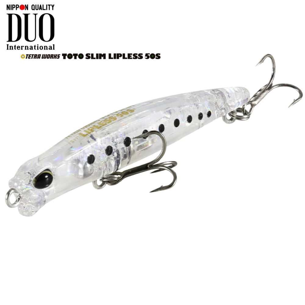 DUO Ultra Light Fishing Minnow Lure TETRA WORKS TOTO SLIM LIPLESS 50S