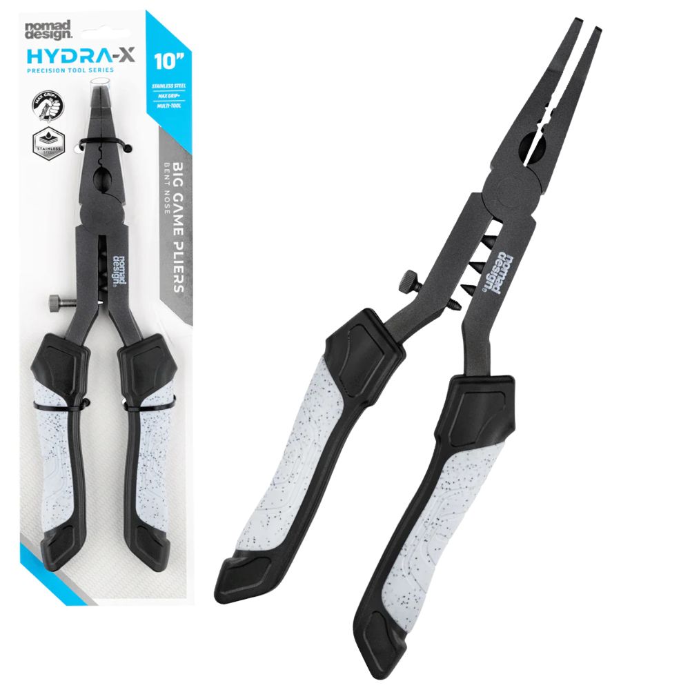 NOMAD DESIGN Offshore Fishing Bent Nose Big Game Pliers HYDRA-X HDRX-10-BGBP